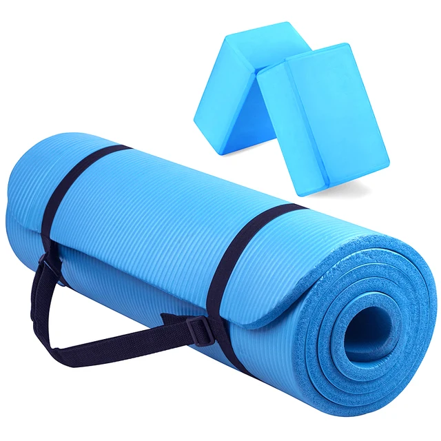 2024 yoga mat set with block and strap sky-touch yoga mat non slip personalised yoga mat