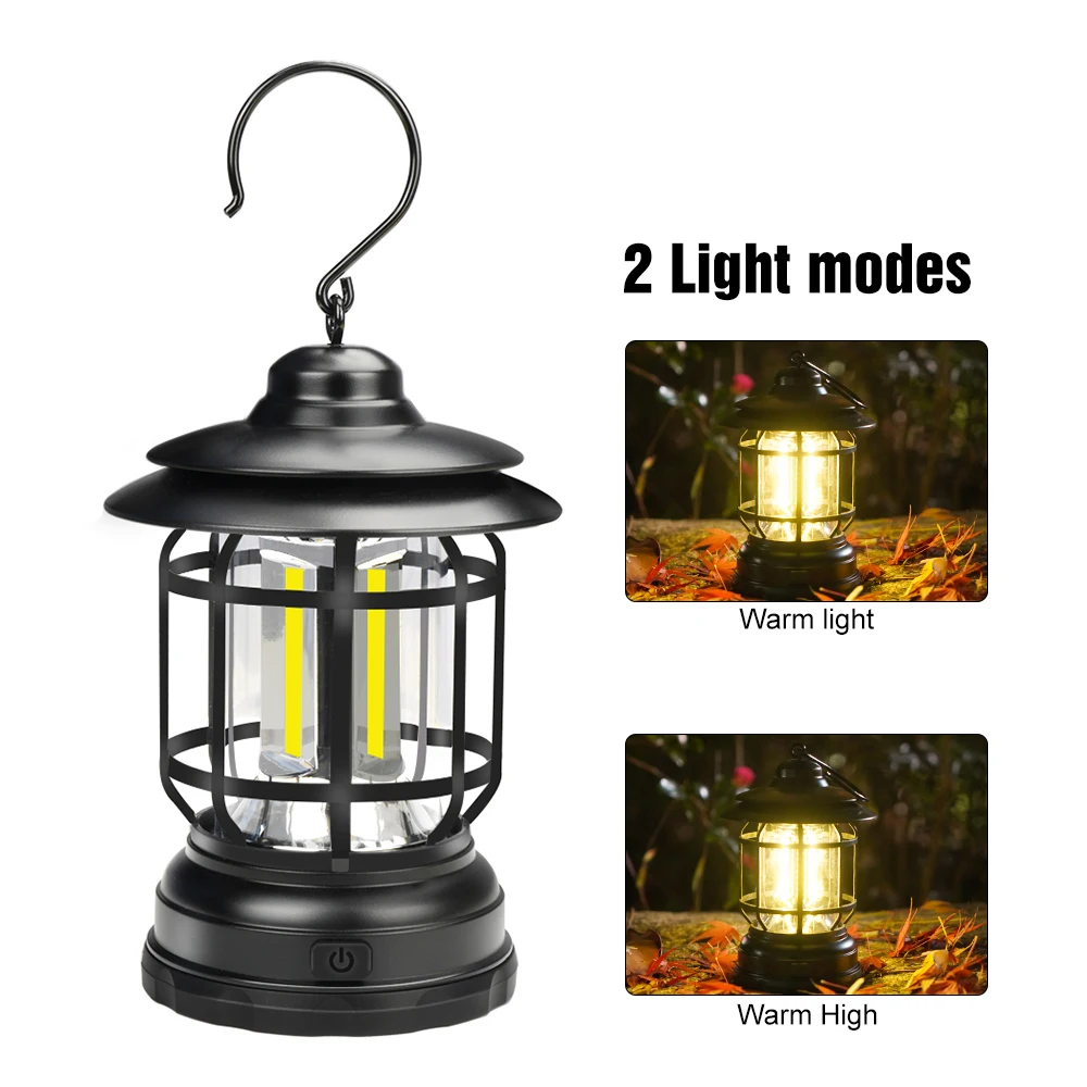 Led Camping Lantern,lanterns Retro Outdoor Lights With Dimmer Switch,long  Battery Life Charging,waterproof Hanging Lights Camp Lights For Yard,  Terrac