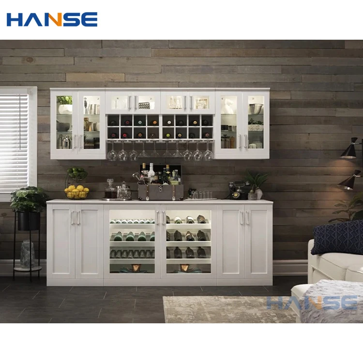 Home wine deals bar cabinetry set