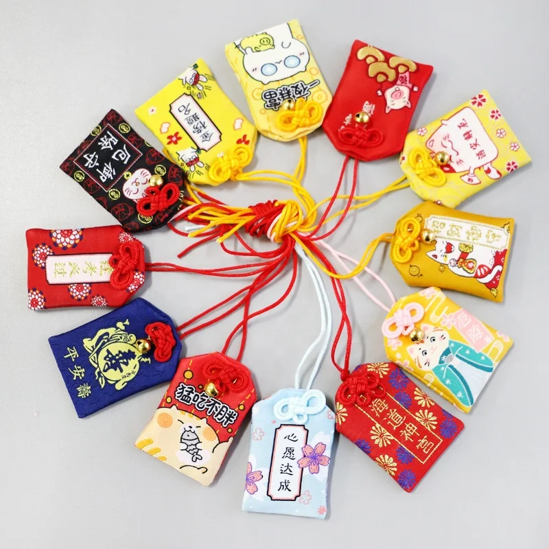 YYX DIY Custom Japan Omamori Powerful Heart Embroidery Amulet