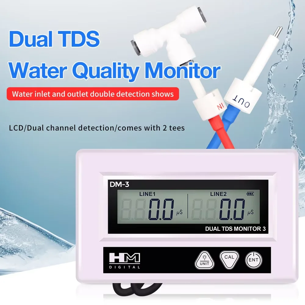 新入荷 HM DM3 デュアルTDSモニター 3 水質テスター 検出器 メーター