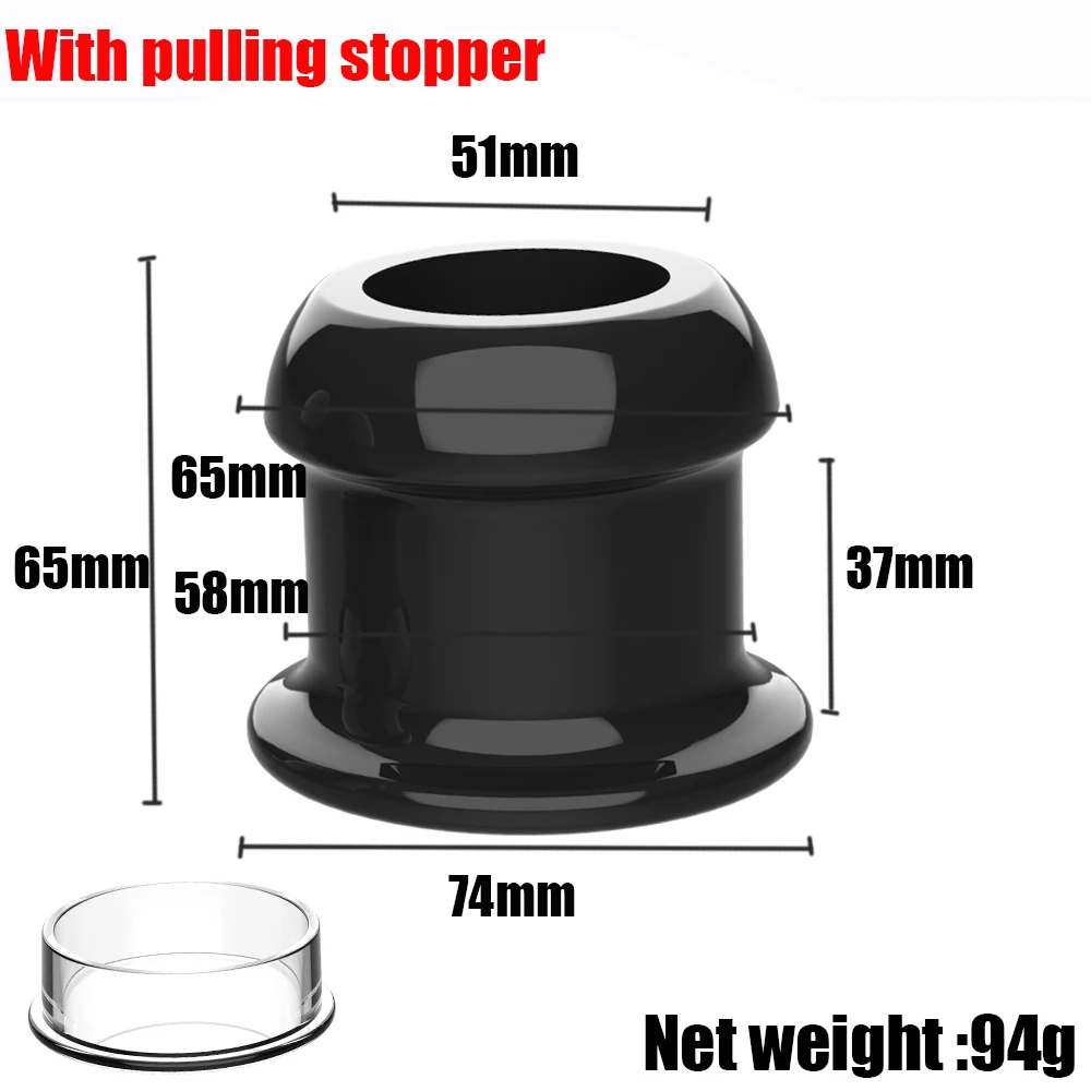 Plug Anal Creux Grand Format - Dilatateur Réaliste En TPE, Transparent, Neuf