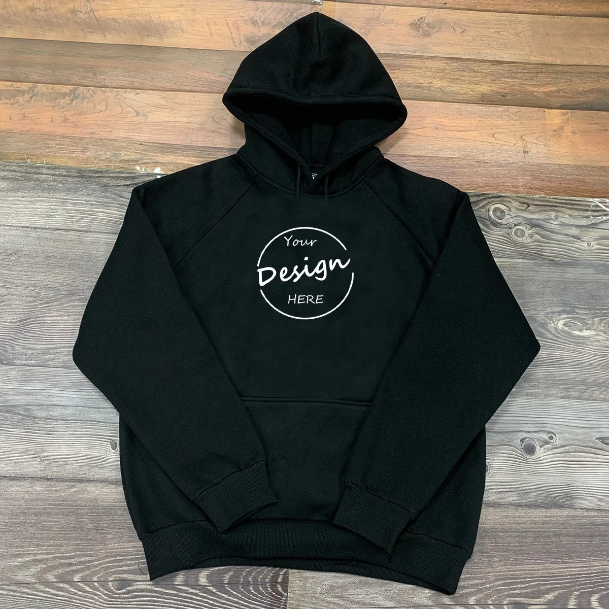 JL510B 9 Ounce 100% Cotton French Terry Design Vintage Boxy Fit Raglan Sleeve Stone Washed Hoodies for Men