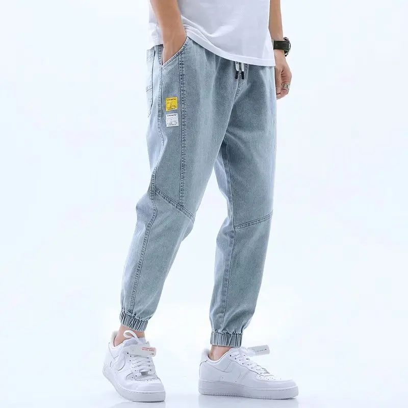 Cheap Men S Classic Business Straight Jeans 2020 Autumn Winter New Casual  Elastic Denim Pants Male Brand Trousers Black Blue Gray  Joom