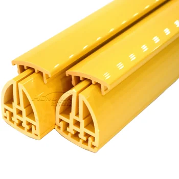 wholesale customized low price aging resistant PVC plastic Triangle profile extrusion PVC ABS profile
