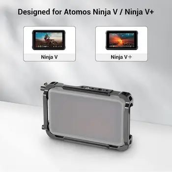 SmallRig Cage for Atomos Ninja V/Ninja V Plus/Ninja/Ninja Ultra,Built-in NATO Rail and Cable Clamp Monitor Cage CMA2209 detail image