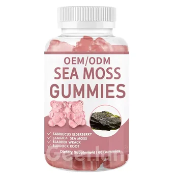 OEM ODM Natural Vitamin C Zinc Gummies Antioxidant Support Immune Defense Sea Moss Gummy Candy