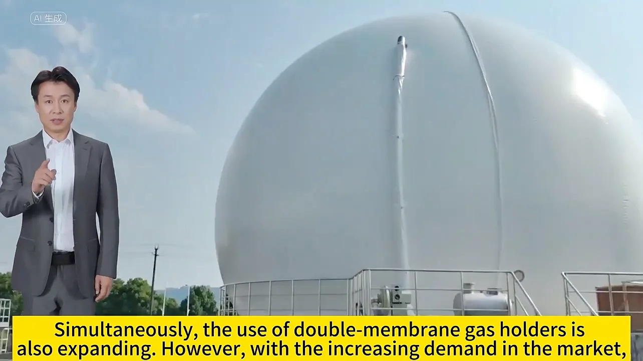 China Pvc Soft 1m3 Biogas Storage Bag/1mw 1000m3 Biogas Plant/5kw ...
