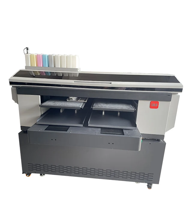 2024 All-in-One 4-Head DTG Inkjet Printer Automatic Double Station DTG Printing Machine Pure Cotton A1/A3/A4 Dimension T-Shirts