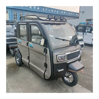 Chinese Electric Cargo Tricycle with Solar Panel for Elderly / 3 Wheels E Moped Rickshaw Passenger Electric Motorcycles Tricycle