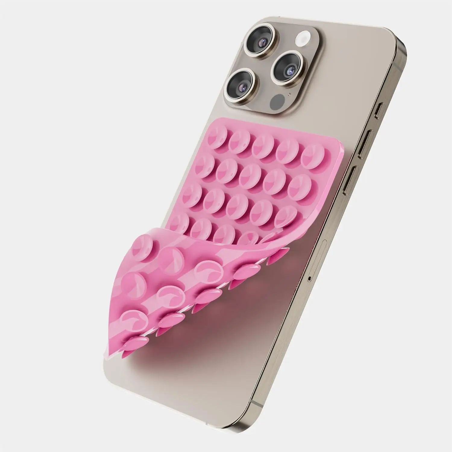 Supporto per Telefono con Ventosa in Silicone, Impugnatura Adesiva a Doppia Faccia, Facile da Rimuovere e Pulire, Supporto per Telefono con Forte Aspirazione per Selfie