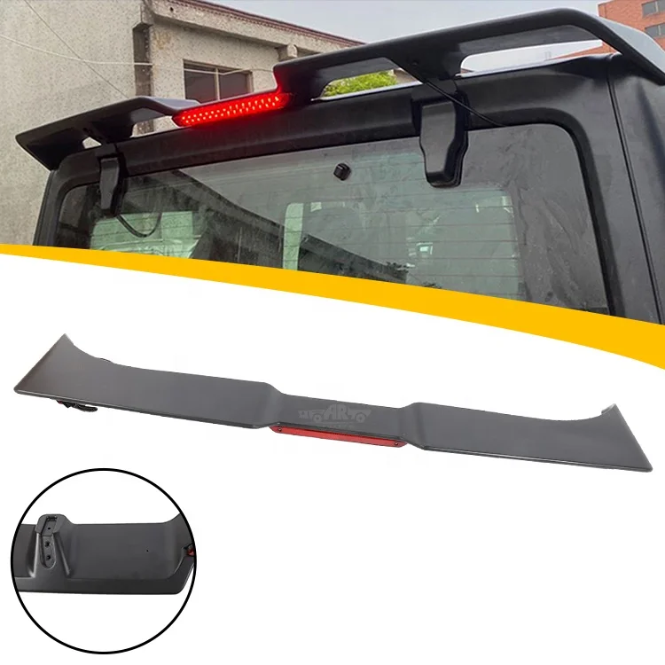 Car Auto Accessories Black Rear Roof Led Spoiler For Jeep Wrangler Jk 2007  2008 2009 2010 2011 2012 2013 2014 2015 2016 2017 - Buy Abs Black Auto Parts  Rear Roof Spoiler