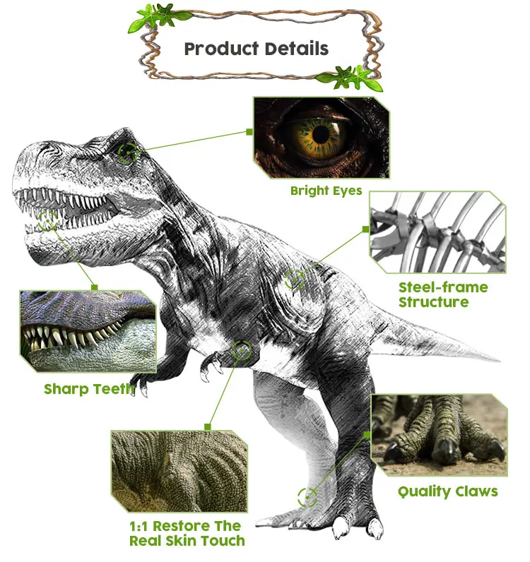 Remote Control King Dinosaurs Animatronic Dinosaur - Buy Animatronic ...