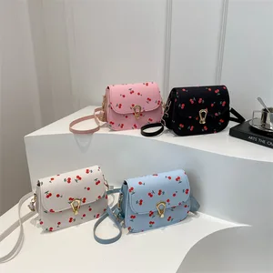 2026 Trending Women's Crossbody Bag Cute Cherry Single-shoulder Bag for Girls Top Designer Single-shoulder Bag for Women Sac