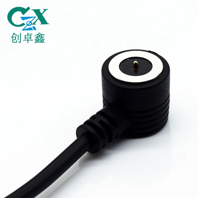 
 Латунная пружина laoded штекер гнездо 1pin Магнитный pogo pin с кабелем  