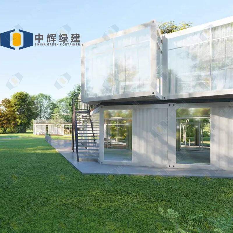 CGCH Fast Install Modular Houses Tiny Home Container Houses Steel Structure Prefabricated Luxury Villa Two Storey Prefab House