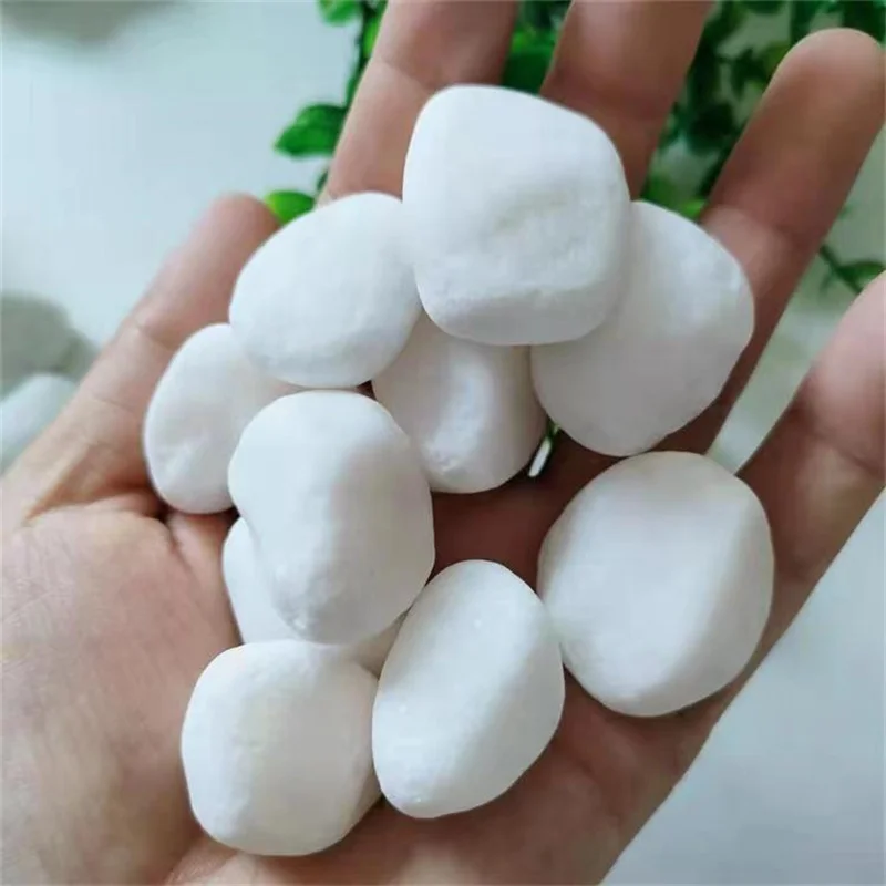Natural Polished White Paving Stones and Stylish Cobblestone Garden Pebbles for Landscaping Premium Cobbles & Pebbles factory