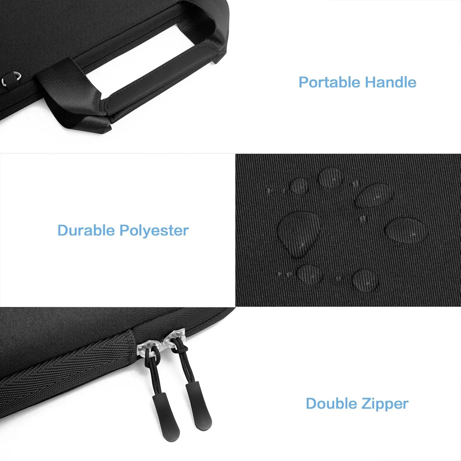 product laptop case sleeve bag for surface laptop neoprene carrying computer bag with handle  detachable small case-31