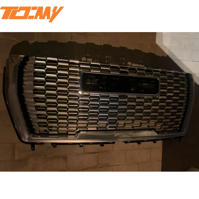 Car Front Upper Grille Replacement Glossy Black ABS for GMC Yukon 2021 ...