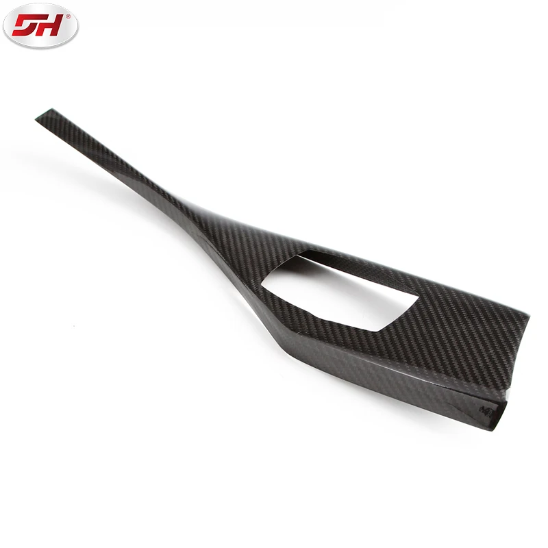 1pc Dry carbon fiber Auto Accessories Interior Trims Central control key surface cover For BMW 1 2 Series F21/F22/F23 2012-2016