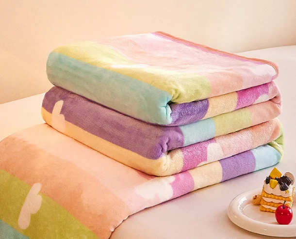 Double Side Animal Printing Skin-friendly Super Soft Micro Fleece Velvet Flannel Blanket for Home Office and Outing details