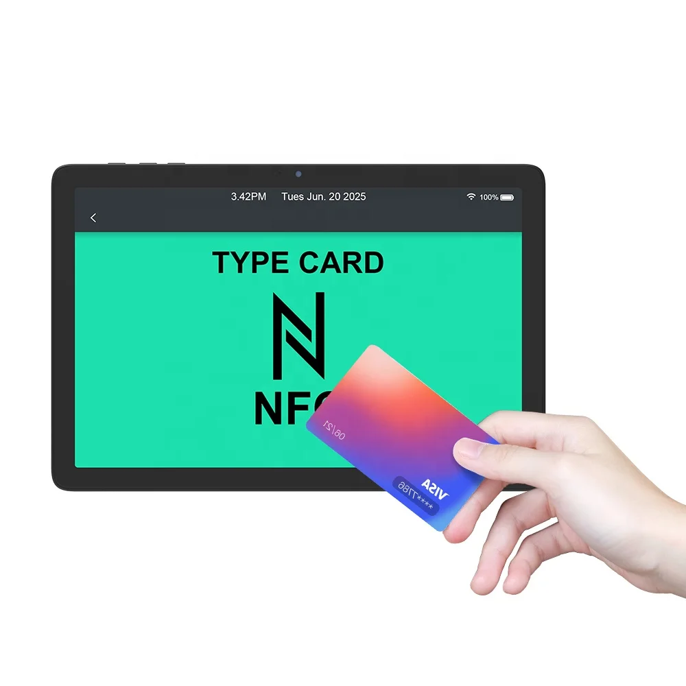 Tap to Pay NFC Android Kiosk Display for Washing Drying Laundry Cashless Payment Systems Vending Machines Embedded Tablet Pc SDK