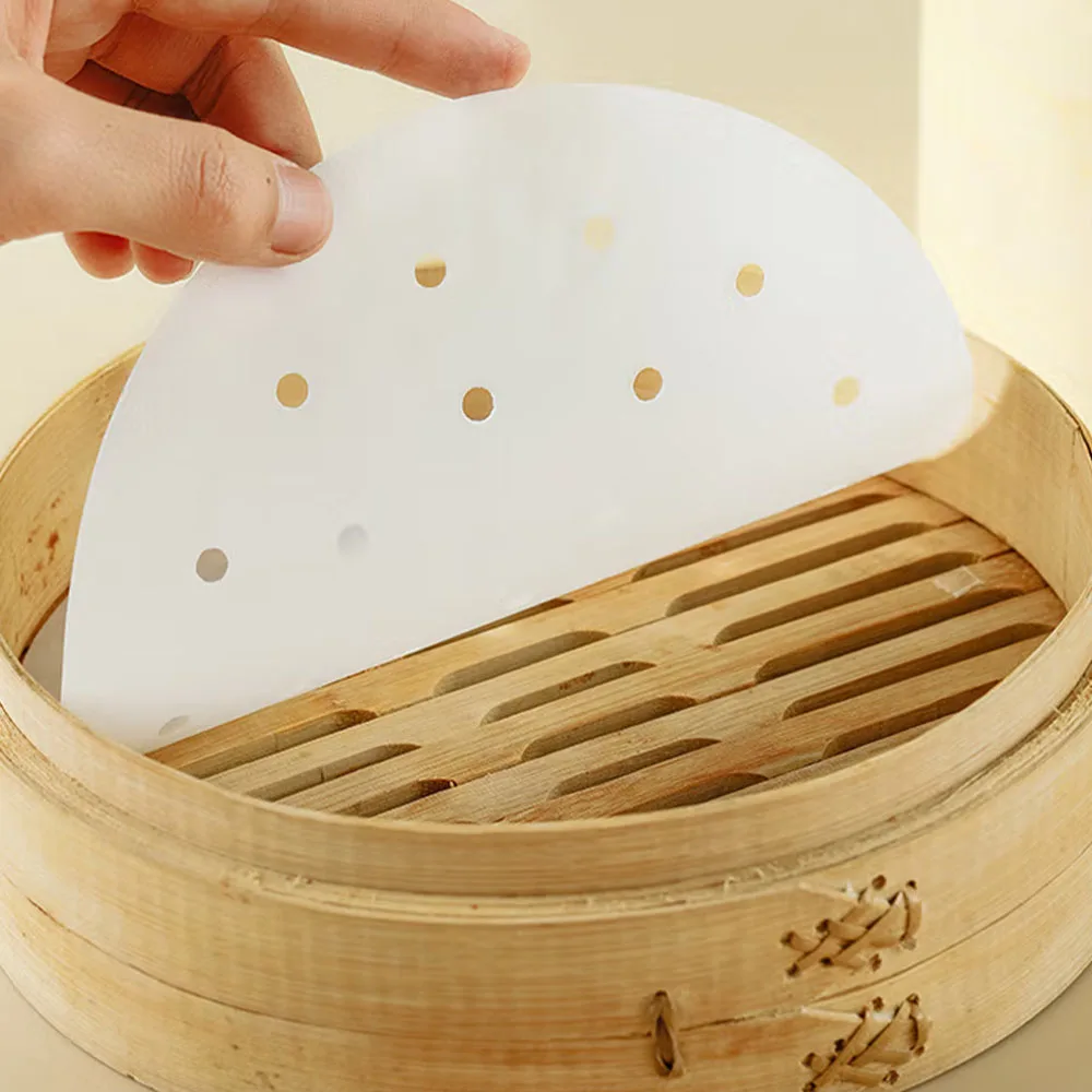 Good quality round food oil proof air fryer oven baking silicone oil paper