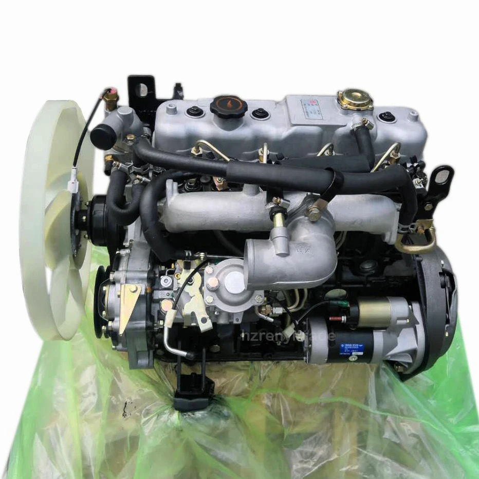 High Quality 4JB1 4JB1T 4 Cylinders 62KW Pickup Truck Boat Complete Engine Assembly for Isuzu Motor Auto Parts