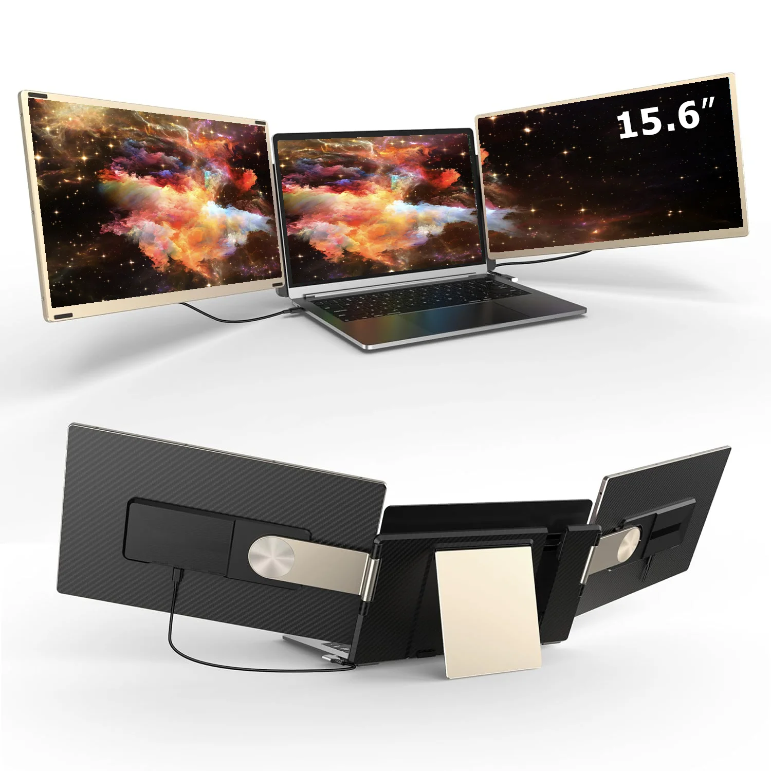 OEM 15.6 Inch Triple Screen Computer Monitor with IPS Panel and