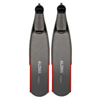 Custom TPR Foot Pocket Long Fins CE Certified 5 Sizes Full Foot Diving Flipper Pure Carbon Fiber Freediving Fins