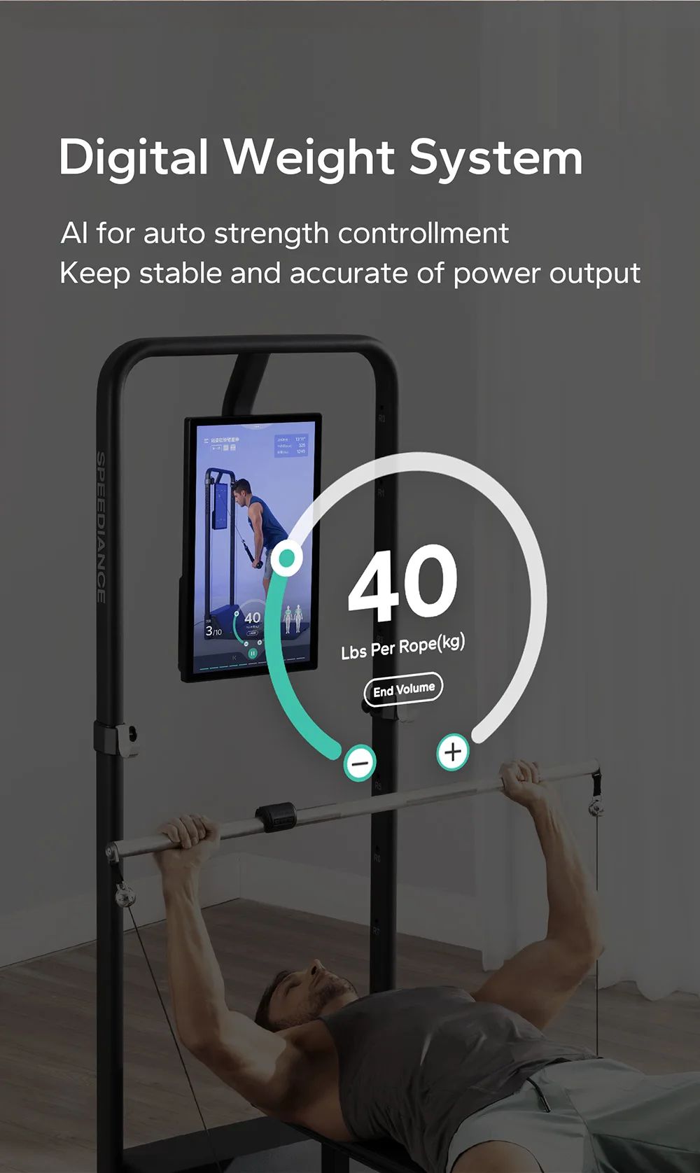 Speediance Strength Training Gym Machine Digital Vitruvian Gym Smart