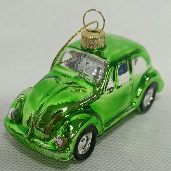 2024 Personalized Handmade High Quality Glass Car Model Christmas Tree Hanging Pendant Hand Painted Accept Customization factory