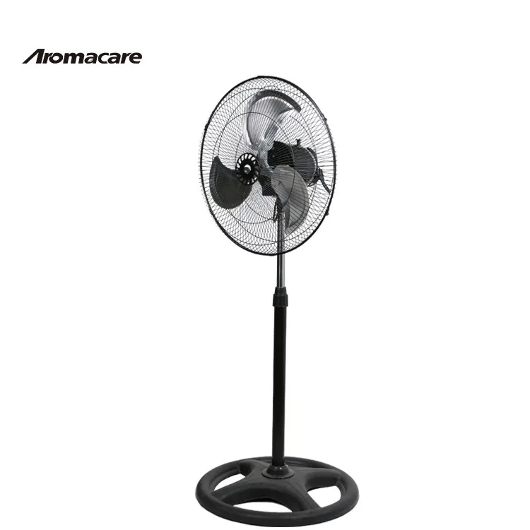Aromacare Floor Standing 18 Inch Stand Fan Metal Blade Oscillating 3 In