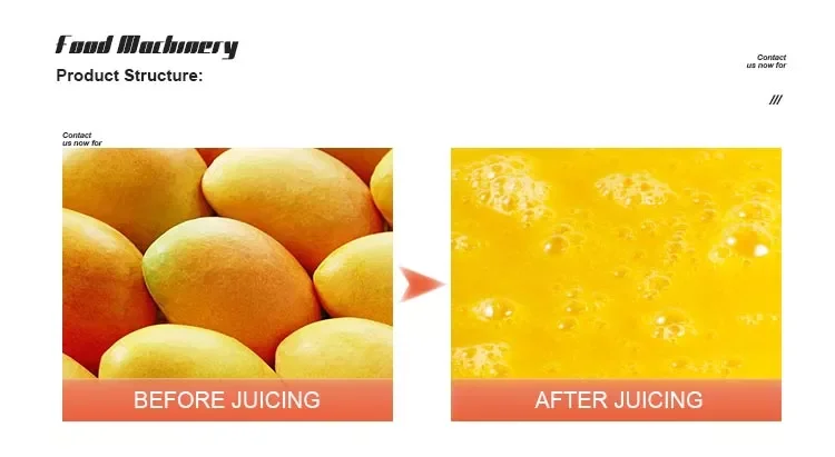 Mango Fruit Juice Pulp Puree Making Equipment Production Line Plant of Concentrated  Juices Processor