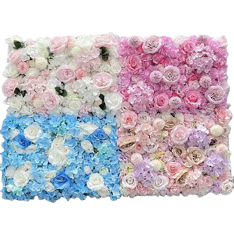Artificial Flower Wall Wedding Backdrop Rolling Up 3d Flower Backdrop