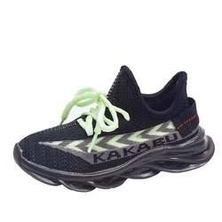 Вязаная детская обувь, светящаяся в темноте обувь, детские кроссовки для девочек, детская обувь