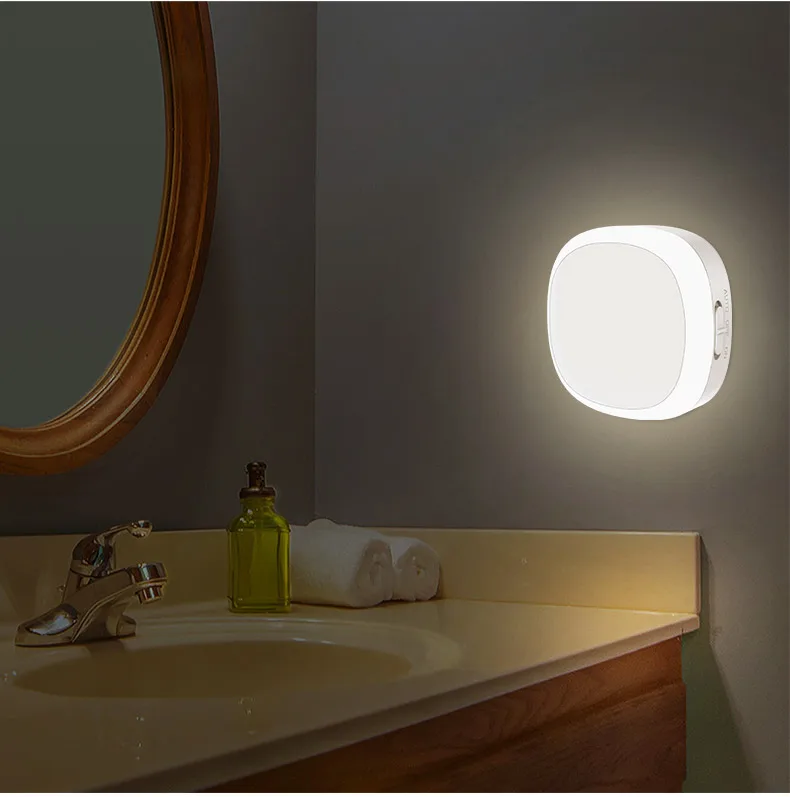 Pir Motion Sensor Lamp Indoor Wall Light Automatic Detector Lamp Wireless Sensor Led Night Light