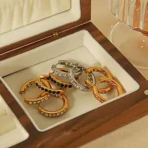 Earrings Exaggerated Anomaly Trend Street Photography Accessories Light Luxury New Women Korean Earring Hoops Christmas