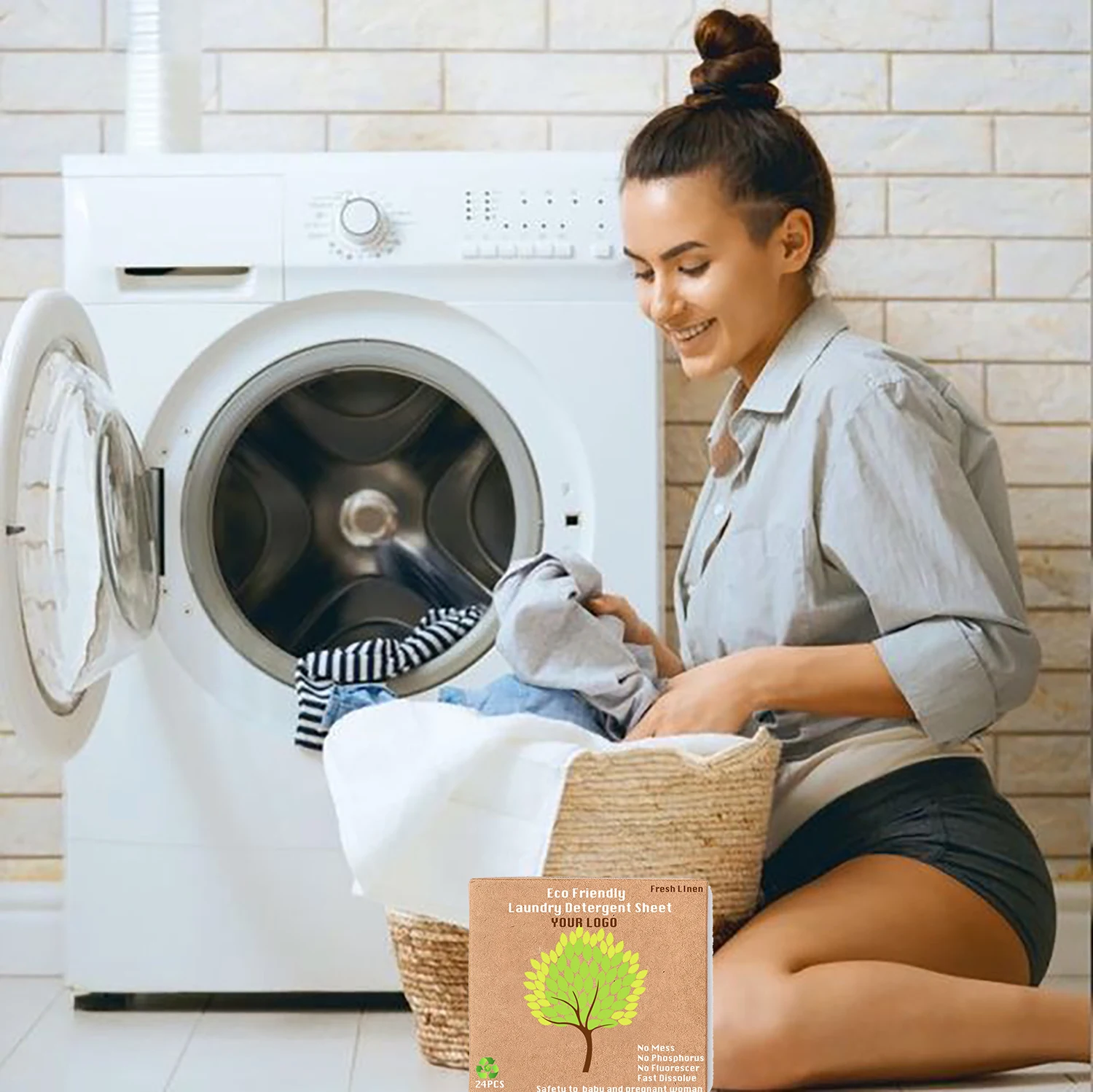 Ecofriendly Biodegradable Laundry Detergent Sheet/strips For Washing