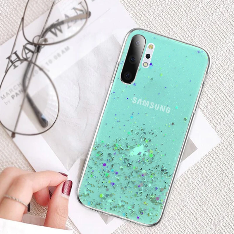 Gradient Glitter Star Phone Case for Samsung Galaxy A51 A71 A50