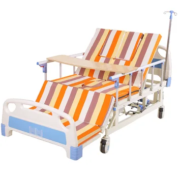 Household Multifunctional Manual Nursing Bed Medical Turning Over Hospital Bed Full Curved Medical Bed