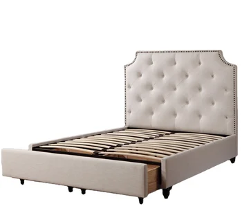 Small double smart soft super king size single twin velvet storage tufted white wooden bed frame single beds
