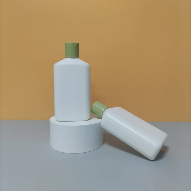 Hdpe Flat Square Rectangle Shape Matte 200Ml Conditioner Lotion Hair Oil Body Wash Shampoo Cosmetic Bottle