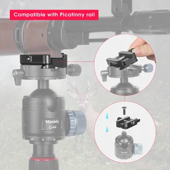 Manbily PA-01 Outdoor Shooting Rest Camera Quick Release  Clamp Adapter for Tripod detail image