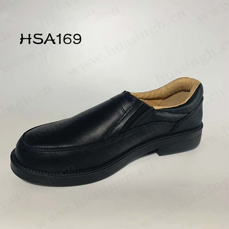 Rwh,pull-on Style Industrial Manager Shoes Popular in Kenya Comfy PU Outsole Steel Toe Insert Anti-hit Safety Shoes HSA169