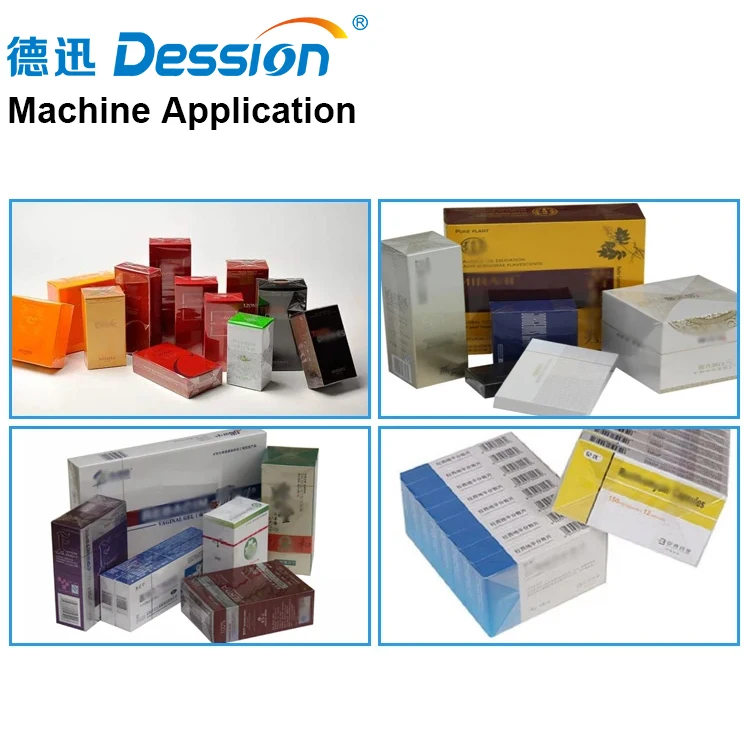 Full Automatic Box Cellophane Packing Machine for Cosmetic Perfume Carton Wrapping Machine Tea Box Cellophane Wrapping Machine