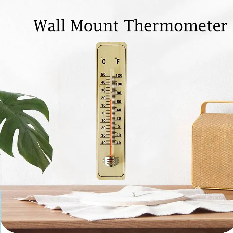 Wall Hanging Wooden Thermometer Small/Large Size Garden Home Temperature  Gauge