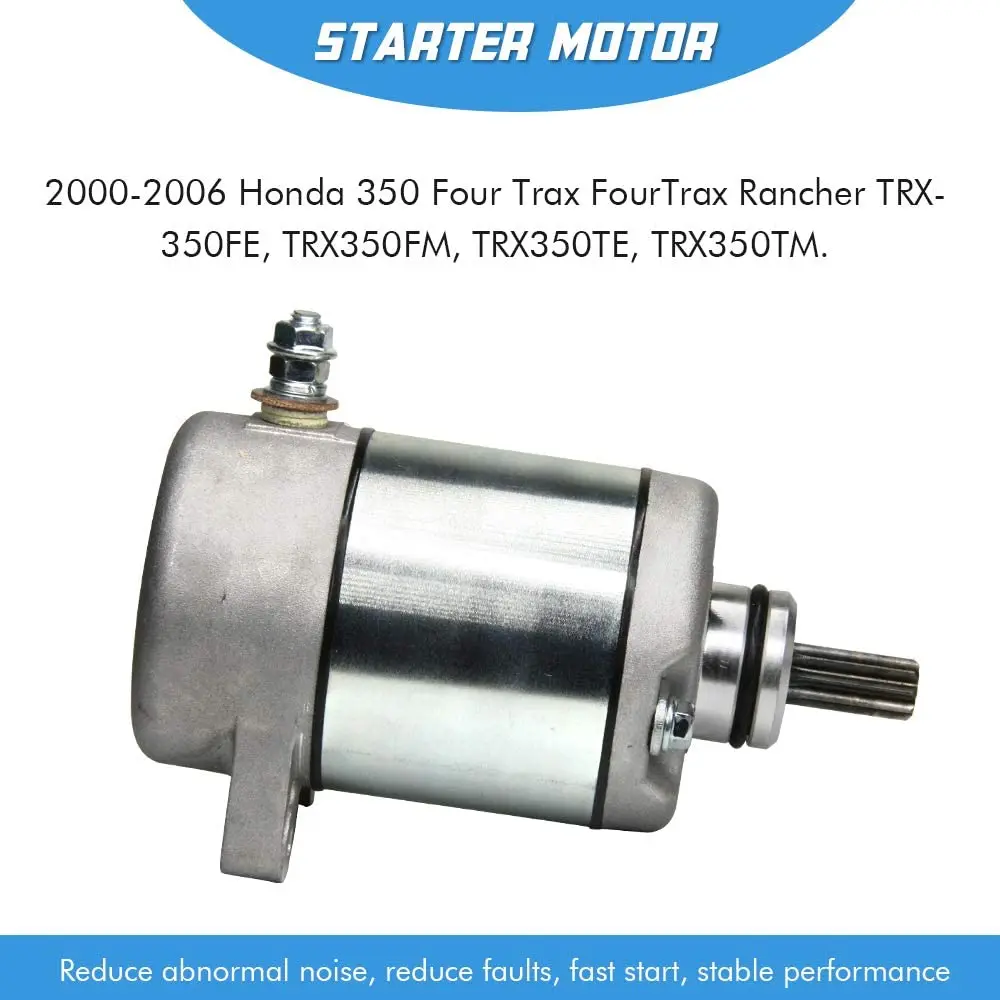 Starter Motor Replacement For Honda Trx350fe Trx350fm Trx350te Trx350tm