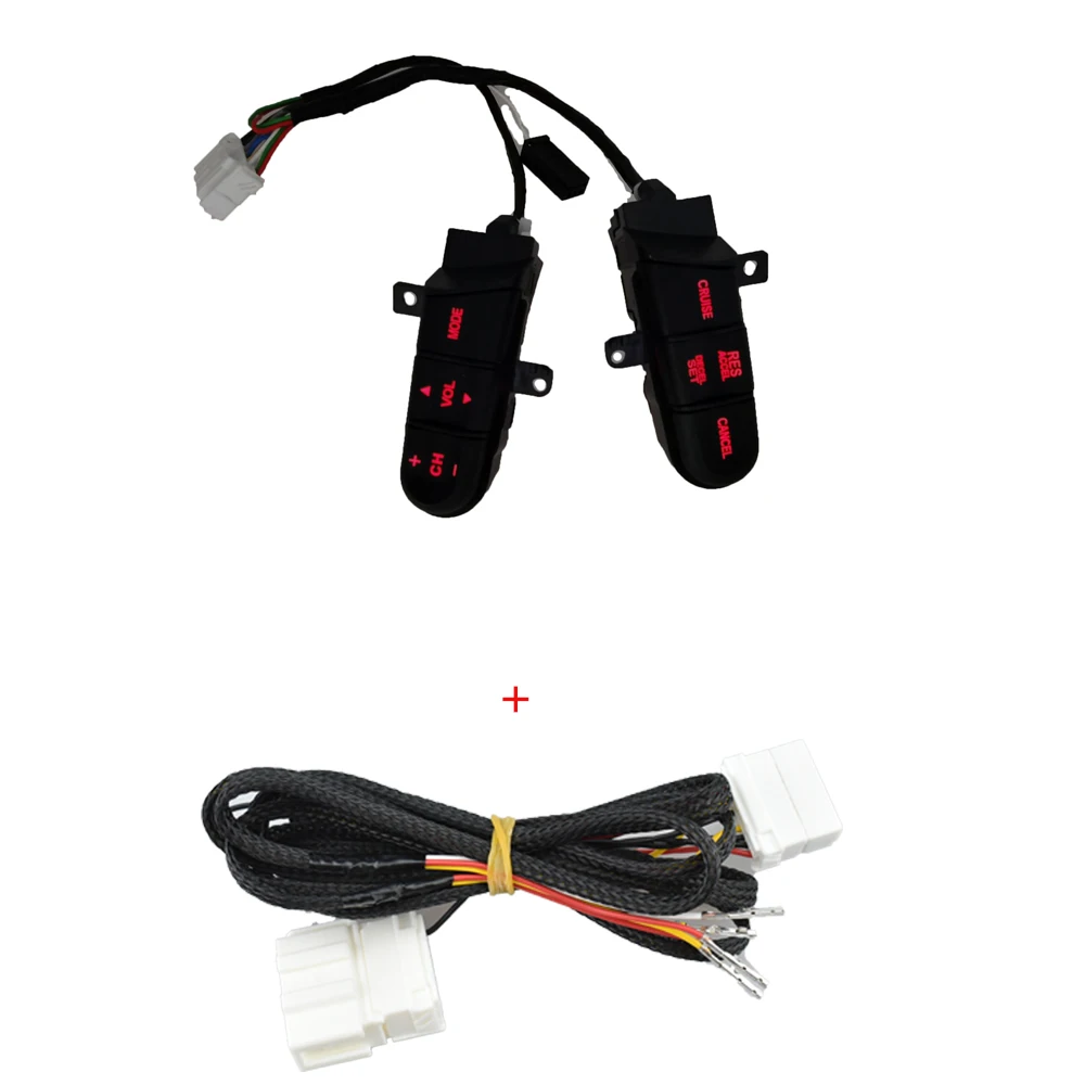 Red Backlight Steering Wheel Audio Control Switch Button 36770-SNA-A12 for Honda Jazz /fit Civic 2006 2007 2008 2009 2010 2011