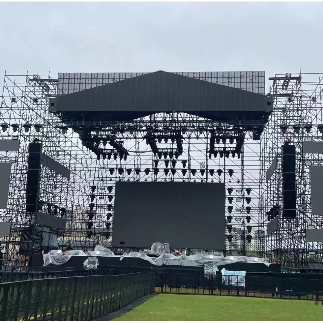 Easy Install Layer Truss Heavy Duty Event Scaffolding Tower Large Outdoor Music Festival Sound System Led Screen Hanger